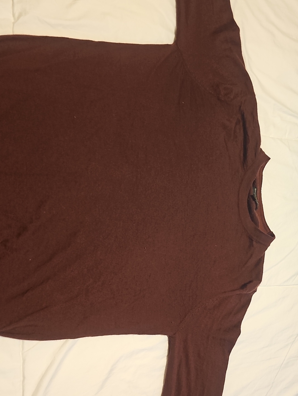 Banana Republic Merino Wool Burgandy Crew Neck Sweater XL MSRP $90